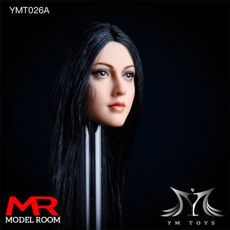 YMT026 1/6 مقياس آنا رئيس نحت الإناث الشعر الطويل رئيس نحت نموذج صالح 12 ''الجندي Suntan عمل الشكل دمى الجسم