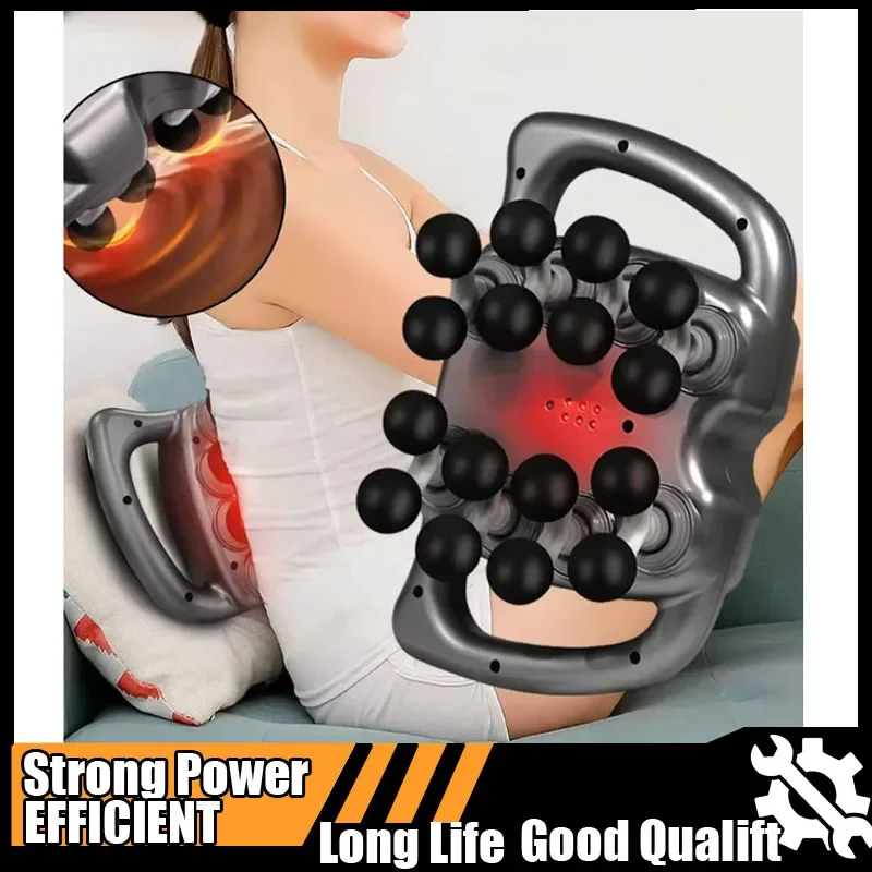 

Пистолет для фасции, 16-головочный массажный пистолет для мышц, профессиональный пистолет для фасции, ног, спины, плеч, талии, высокочастотный вибрационный массажер