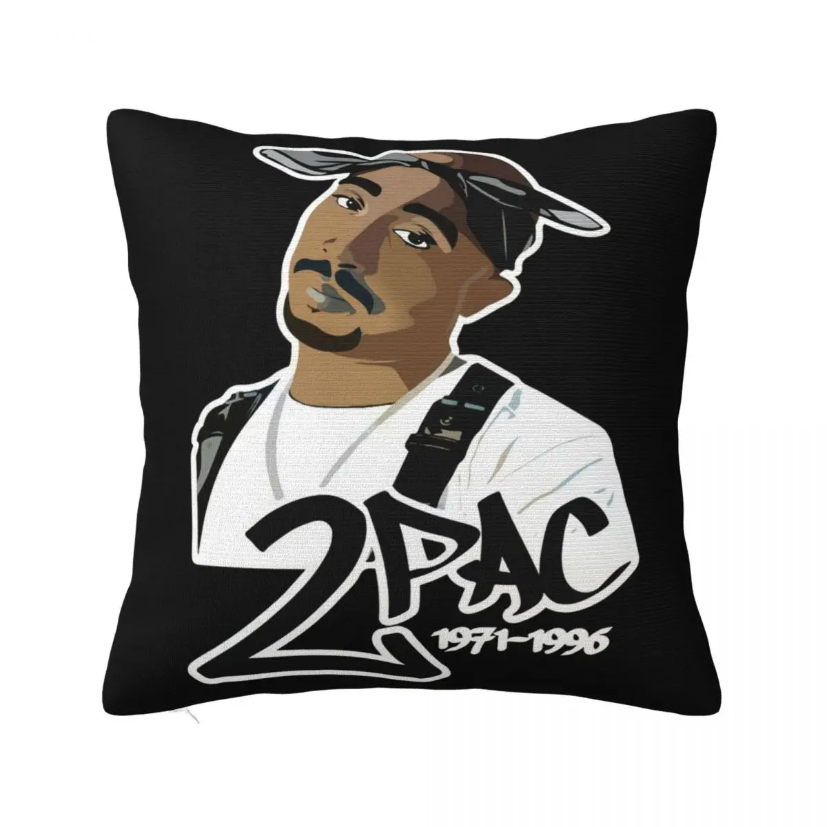 New Limited 2Pac Tupac Shakur Hip Hop American Rapper Music Merch Band Pure Pillow Case