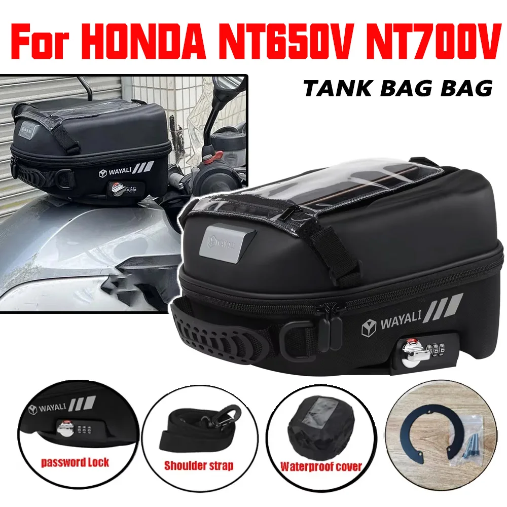 

GPS Navigation Bags For HONDA NT650V Deauville NT700V NT650 NT 650 700 V 650V 700V Accessories Tank Bag Storage Luggage Tanklock