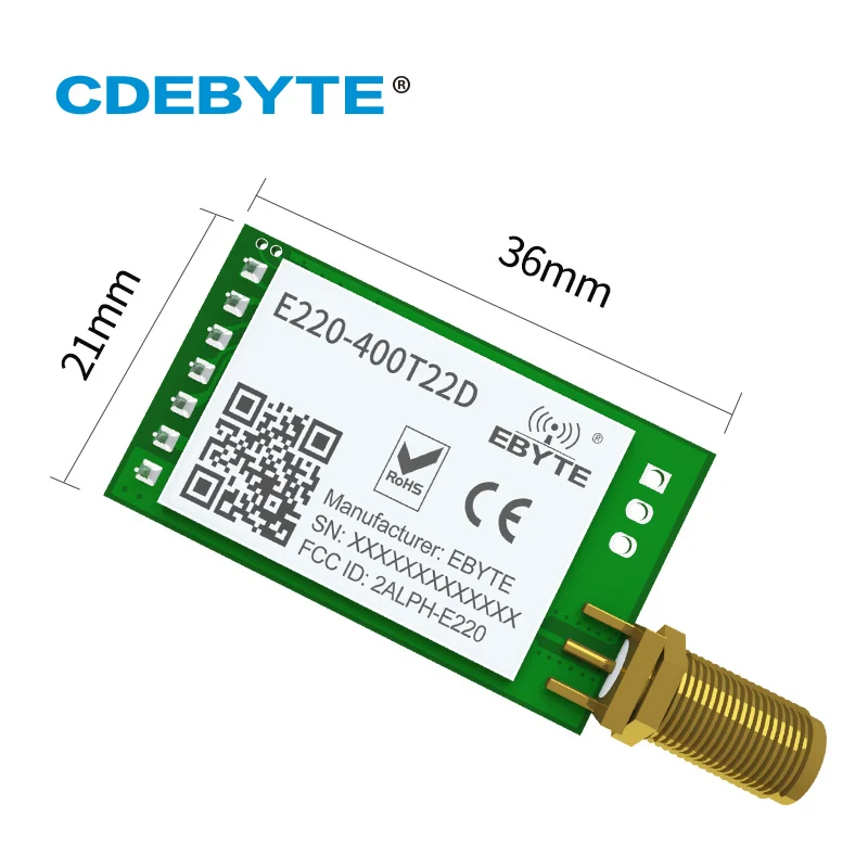 433MHz LLCC68 LoRa 470MHz Wireless Module 22dBm Long Range 5km CDEBYTE E220-400T22D SMA-K UART RSSI Transmitter Receiver SEMTECH