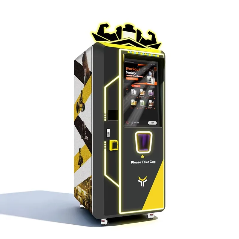 Commercial Protein Shake Machine Automatic Drink Vending System for Nutrition Bar Gym Customizable