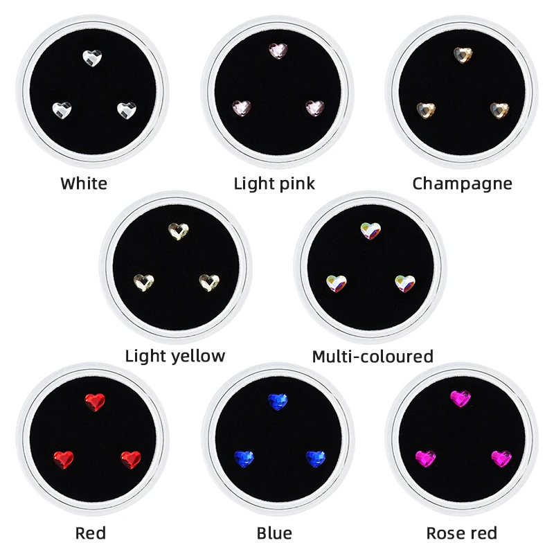 3pcs/box Dental Tooth Beauty Diamond Teeth Gems Dental Crystal Tooth Jewelry Ornaments Tooth Gems Jewelry Gem Decoration Bur