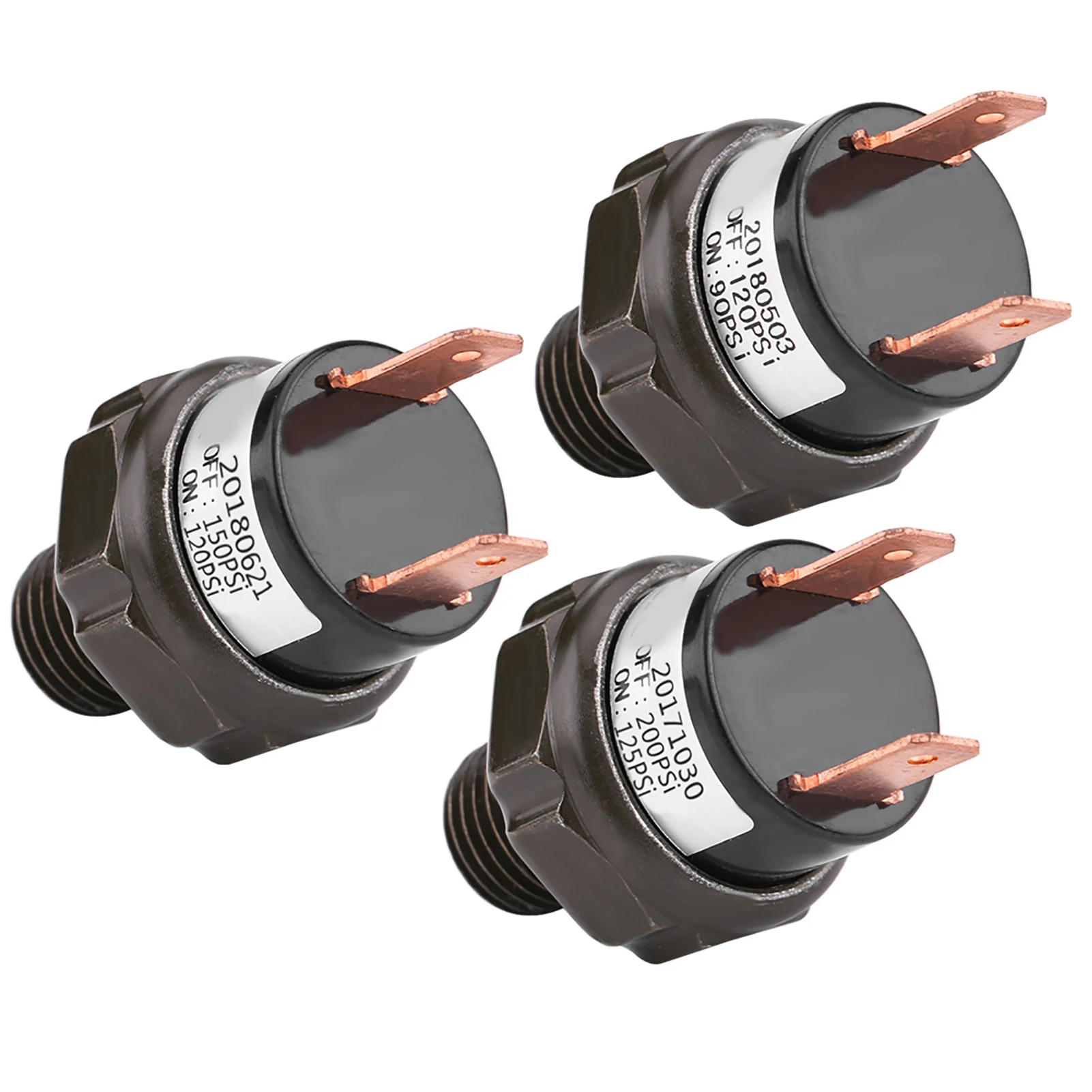 مفتاح ضاغط الهواء الأوتوماتيكي للسيارة العالمي 12 فولت، مفتاح التحكم في ضغط الهواء #4