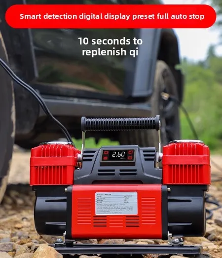 60-Cylinder Smart Digital Air Compressor - 300L/min High Pressure for SUV Trucks & Off-Road Vehicles