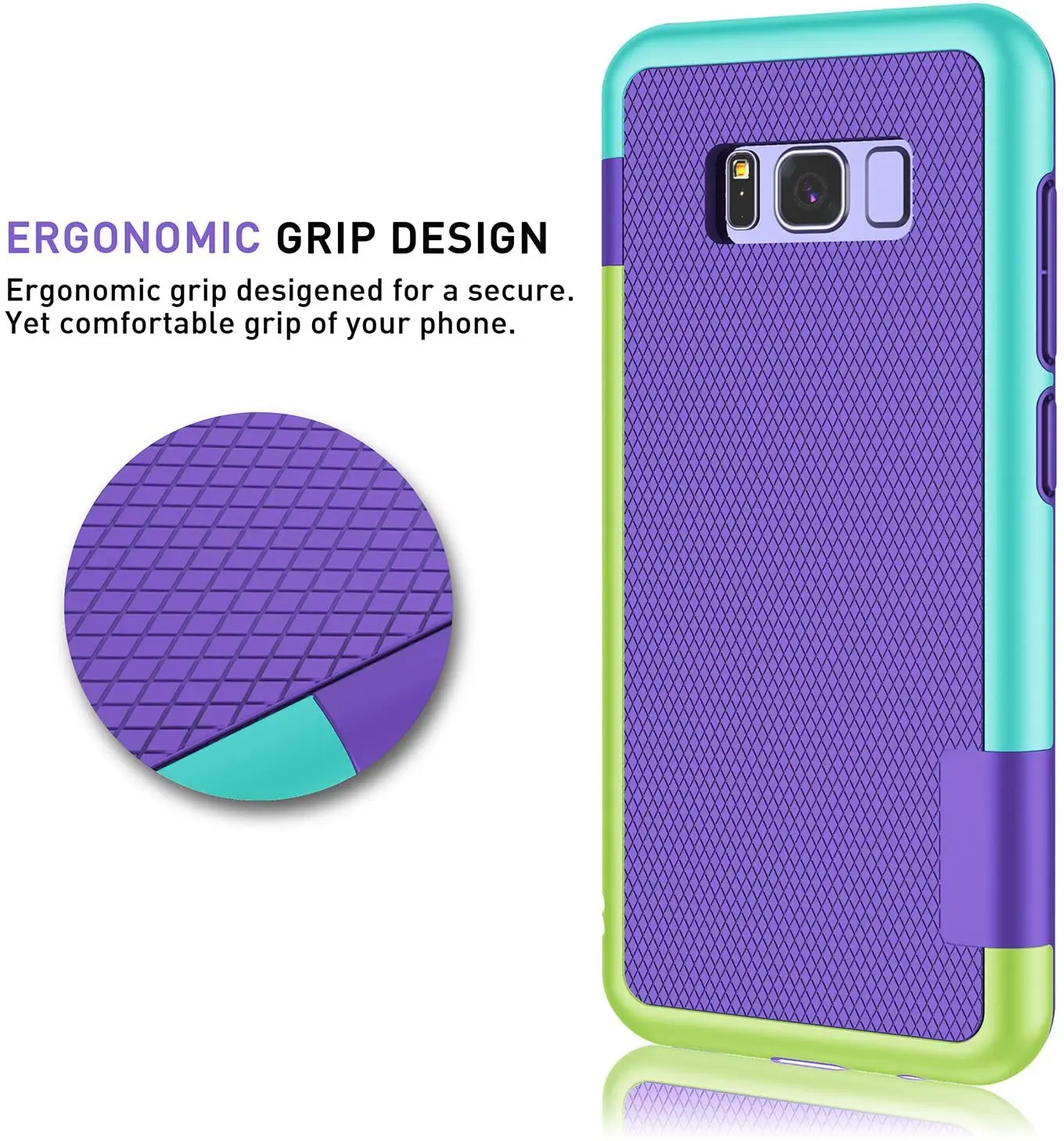 Galaxy S8-funda híbrida ultradelgada, 3 colores, a prueba de golpes, suave, TPU, dura, PC, para Samsung Galaxy S8, S9, S10 Plus