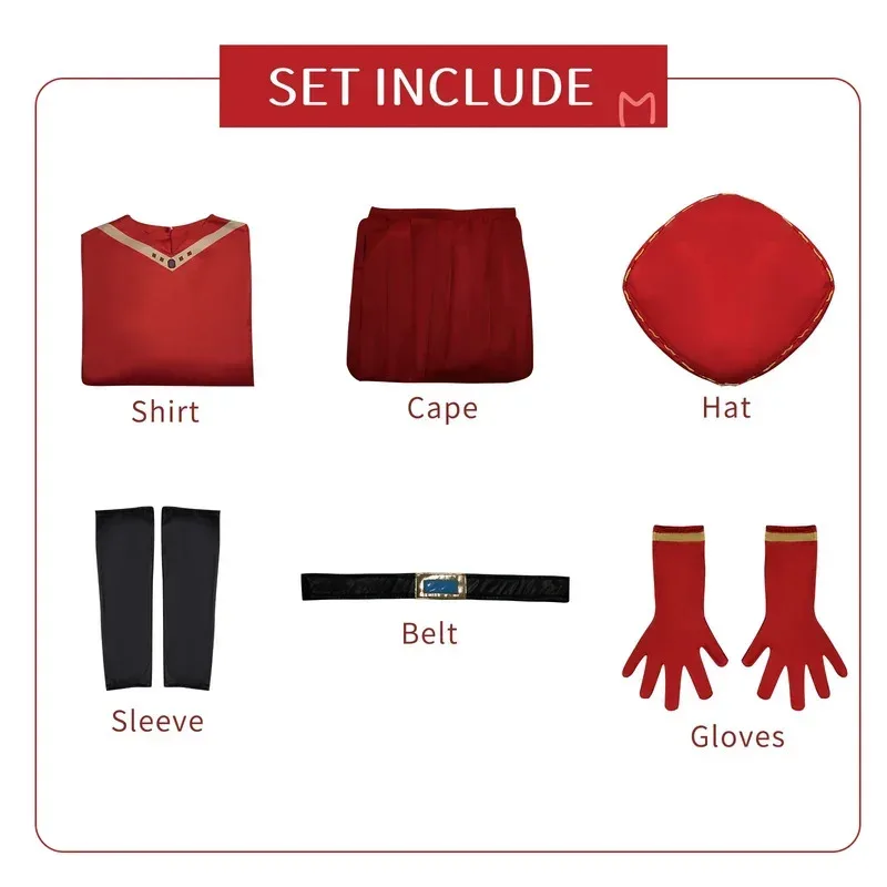 Lord Farquaad Costume Cosplay Parrucca uniforme di carnevale Anime Halloween Giochi di ruolo Costumi per feste Gioco per donne