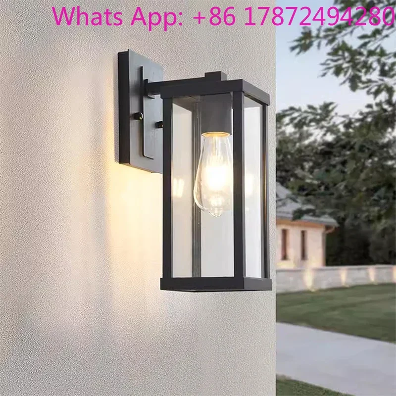 Modern Simple LED Outdoor Wall Lamp IP65 Waterproof Exterior Lighting for Villa, Hotel, Balcony, Hallway, Courtyard