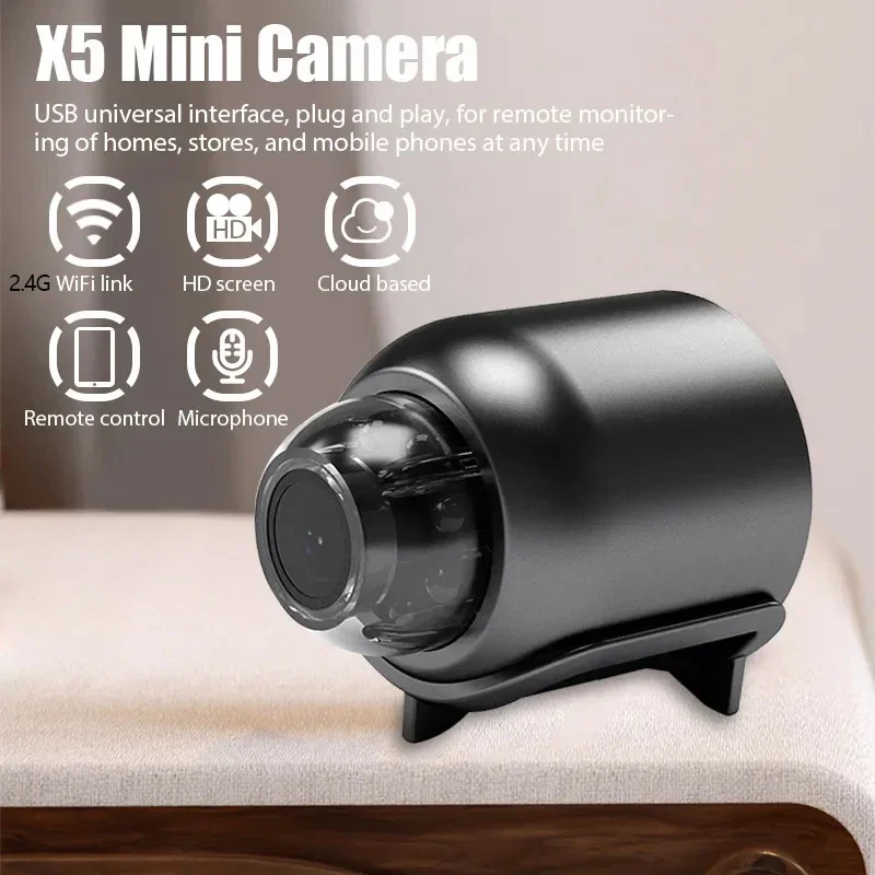 Imagem -03 - Mini Wifi ir Night Vision Câmera Detecção de Movimento Grande Angular Câmeras ip Segurança Monitor do Bebê 1080p hd 2mp 2.4g