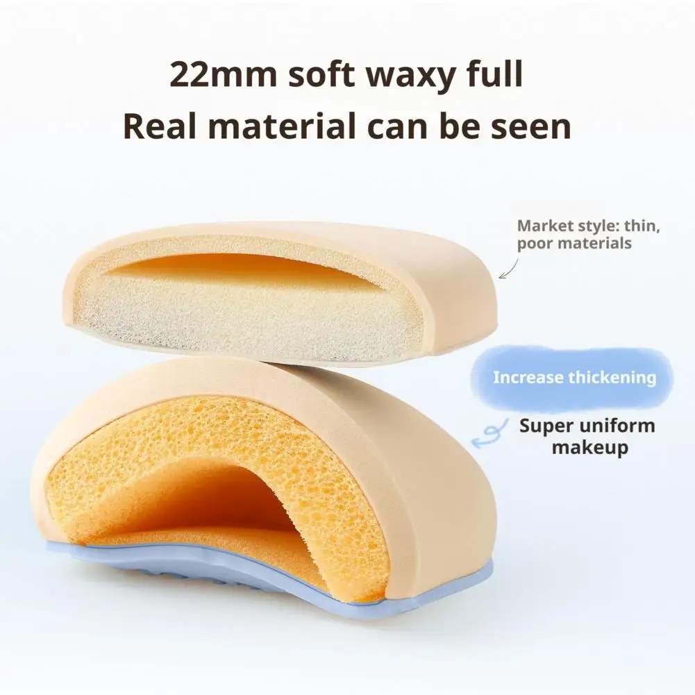 وسادة هوائية من مارشميلو، بودرة أساس منتفخة، مكياج خاص، أداة مكياج شفافة للاستخدام الجاف والرطب