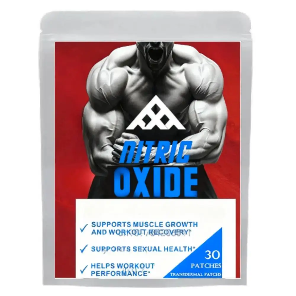 30 Patches Nitric Oxide Booster Transdermal Patches, Performance Formula for Stamina & Endurance