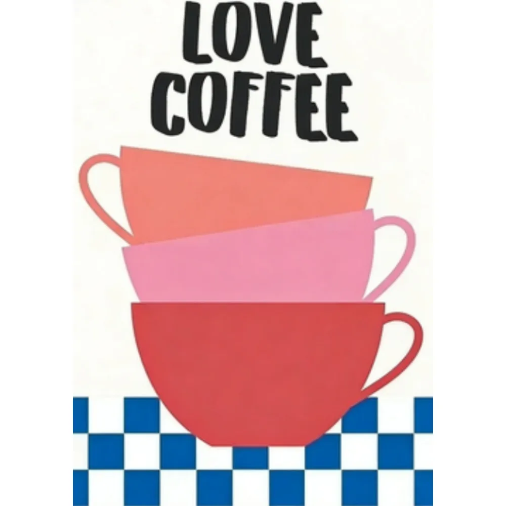 1pc frameless Italian Espresso Canvas Wall Art Retro Cafe Decoration Picture