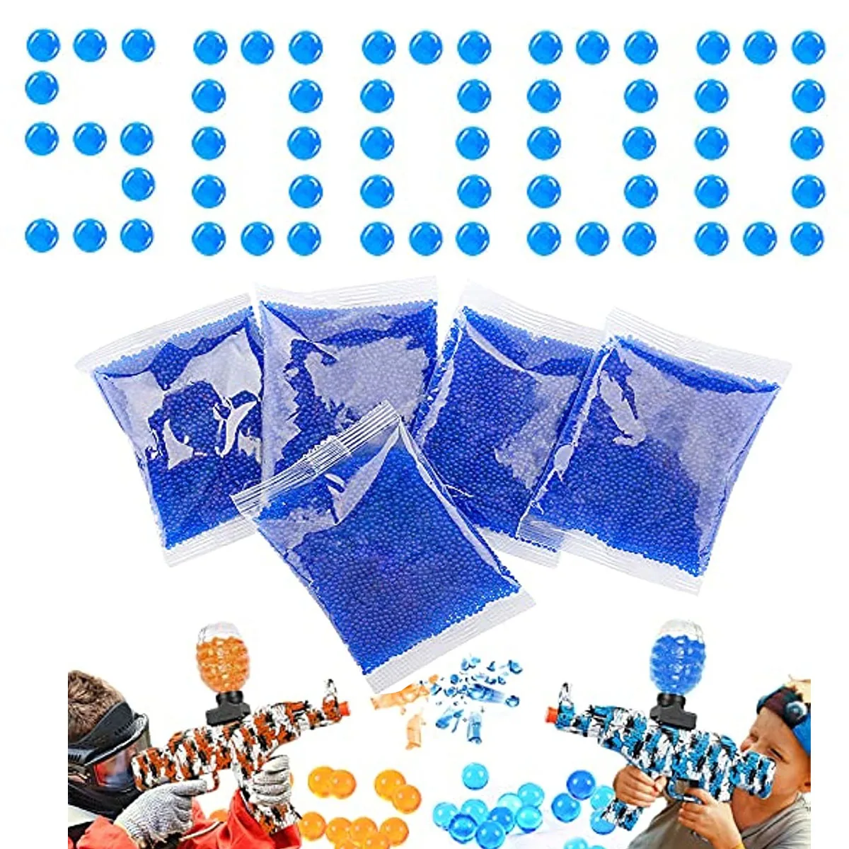 Gel Water Beads Kids Toys for Orbiz Orbeez Gun Hydrogel Grow In Water Balls Blaster Ammo Plants Home Wedding Decor Growth Mud