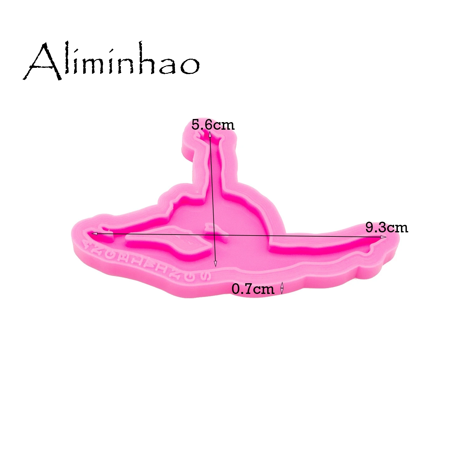 DY0385 Shiny Gymnast mold Silicone Molds DIY Dancing girl resin epoxy keychains Mould for jewelry Key ring pendant decoration