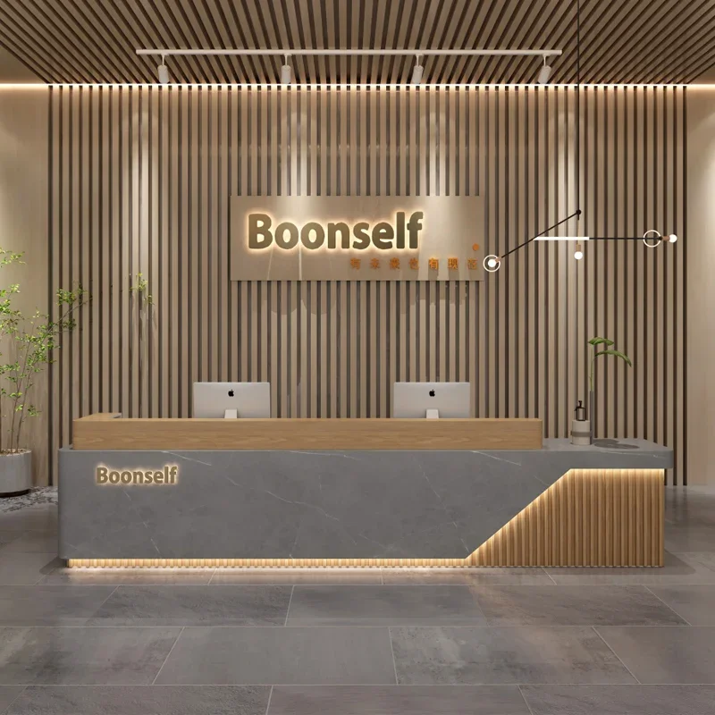 Company Hotel lobby Reception desk Modern Chinese style checkout page Beauty salon Bar table Training institution Counter