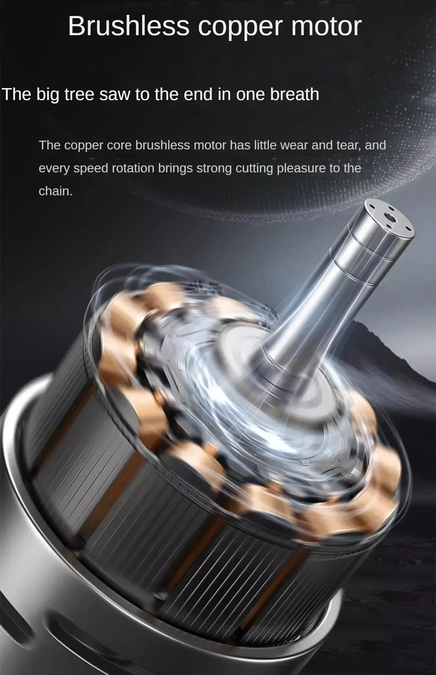 High-Capacity Lithium Battery Powered Cordless Chainsaw for Tree Cutting