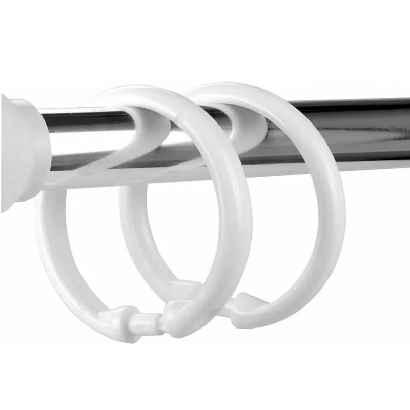 52 pcs O-Shape Drapery Rings, Waterproof Rust Proof, suitable for Moisture Environment, Transparent Clear Plastic