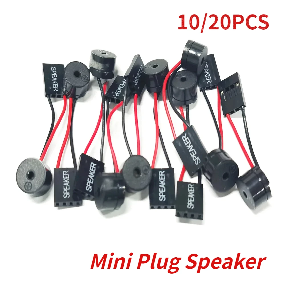 

10/20PCS Mini Plug Speaker for PC Interanal BIOS Computer Motherboard Speaker Mini Onboard Case Buzzer Board Beep Alarm Kit