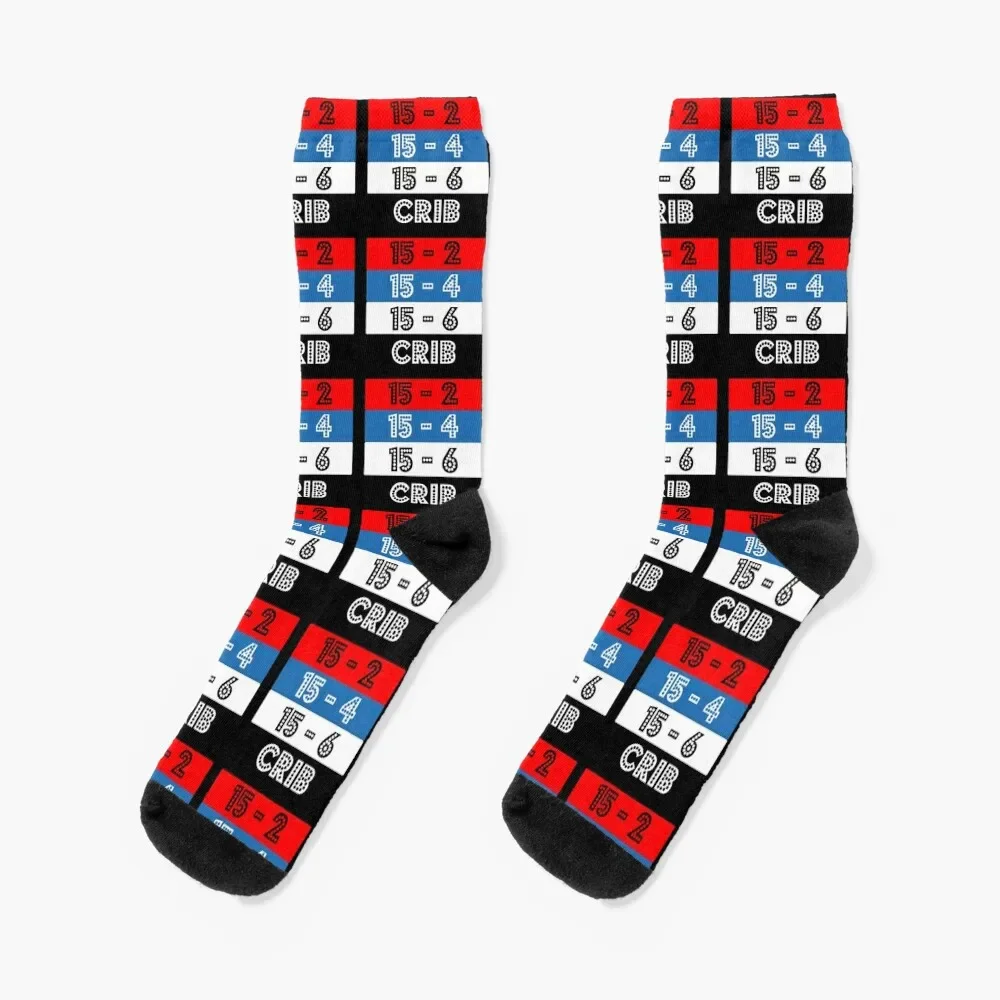 

Crib - 15-2 15-4 15-6 Red Black and Blue Socks new year moving stockings crazy sport Socks Woman Men's