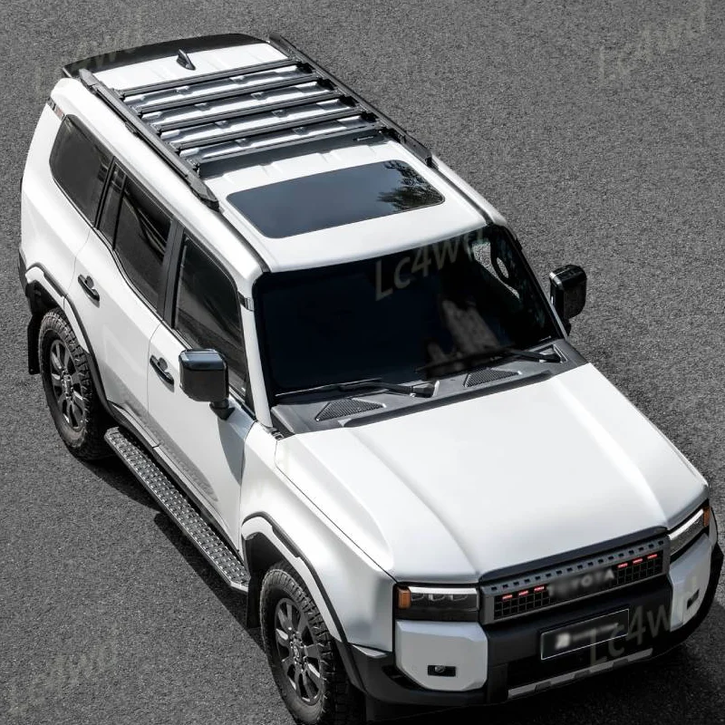 LC4WD 4x4 Exterior Accessories Aluminum Roof Rack Luggage Carrier Cargo Basket For Toyota Land Cruiser LC250 & Lexus GX550 2023+
