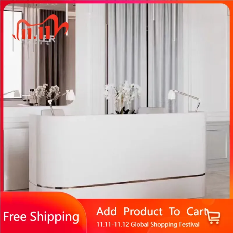 

Luxury Restaurant Tables Front Reception Desk Podium Lectern Register Cashier Counter Executive Escritorio Postmodern Furniture