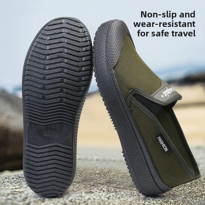 

Low-Top Slip-On Work Boots Wear-Resistant Rubber oe Covers Labor Protection Construction Site oes Anti-Slip Military een