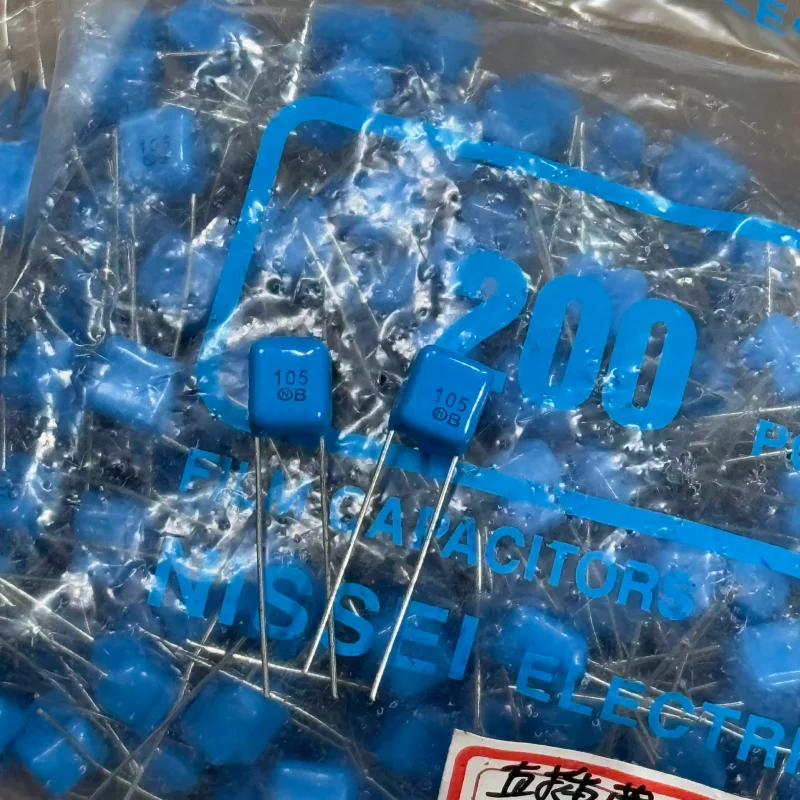 10-100pcs 1H105 50V1UF 50V105 MMTV Imported Nissei Polyester Film Capacitors