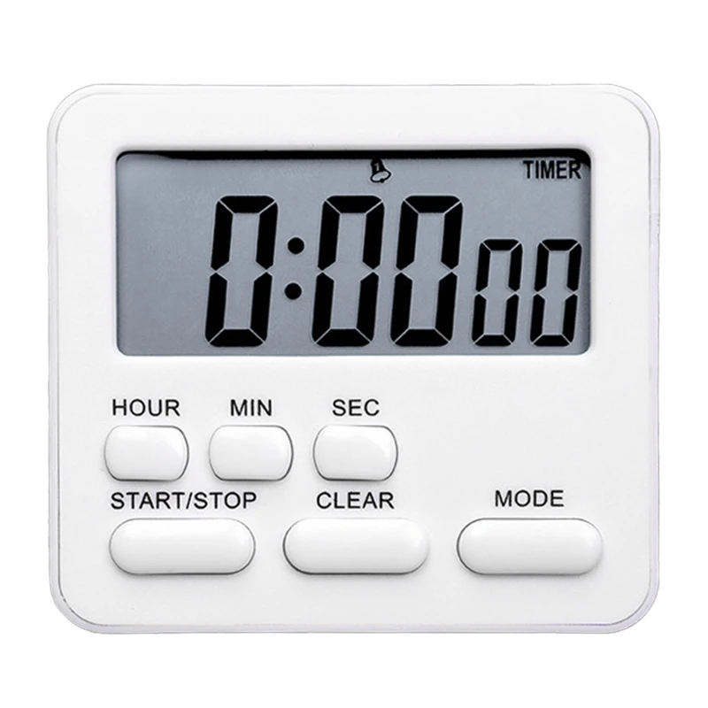 Large LCD Display Digital Kitchen Timer Countdown Up Alarm Clock 24 Hours Sleep Stopwatch Clock for DropShipping