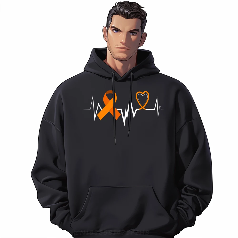 

Heartbeat ADHD Orange Ribbon ADD ADHD Awareness Grahpic Pullover New In Tops & Tees Harajuku