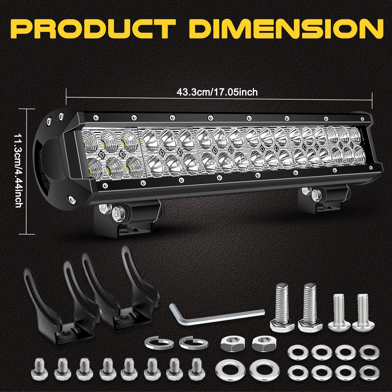 17인치 LED 라이트 바 스팟 플러드 콤보 빔 방수  - Led Work Light Bar 12 Inch Offroad 리뷰 및 가격