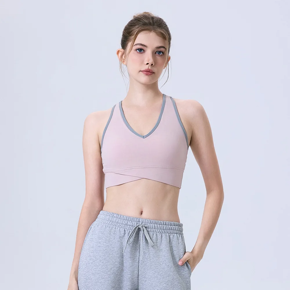 

Женские бюстгальтеры для йоги, противоударный спортивный бюстгальтер, топы, нижнее белье для тренировок на открытом воздухе, майка для бега с подкладкой, эластичный жилет для тренажерного зала и фитнеса, бюстгальтер