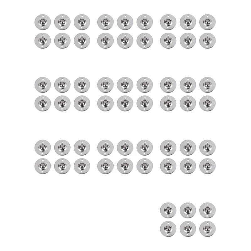 【A56X】60Pcs CY-16B 5/8-Inch Bearing Steel Roller Ball Flange Conveyor Transfer Unit