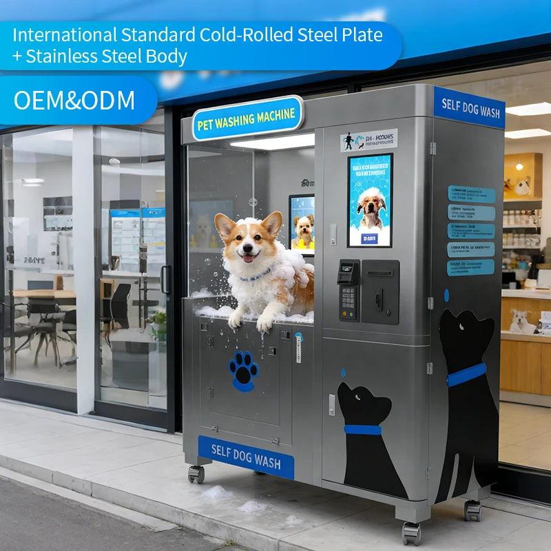 Automatic Pet Washing Machine Self Service Dog Grooming Bath for Small Medium Dogs with Adjustable Water Pressure Customize