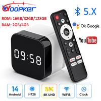 WOOPKER H96 MAX H728 Smart TV Box Android 14 Allwinner Octa Core 8K Wifi6 BT5.0 Media Player Google Voice Assistant Set Top Box