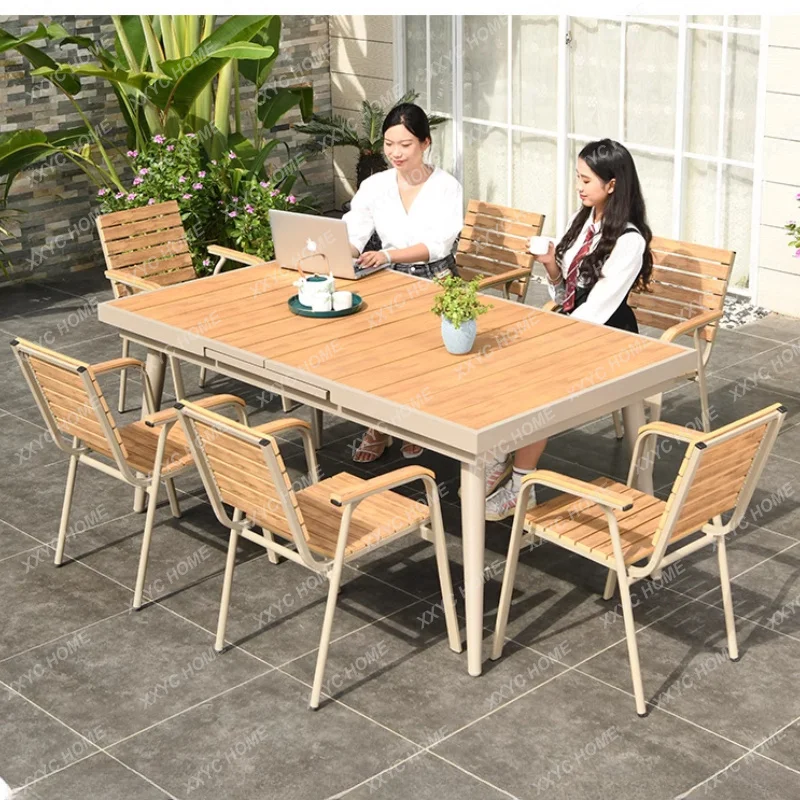 Premium Camping 4 Stools Table Rust-Proof Stainless Steel Eco-Friendly Durable Table Outdoor Patio