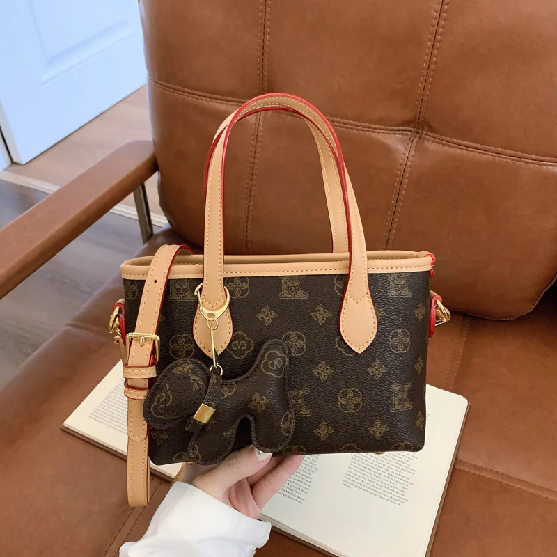 Vintage-Herbst-Winter-Einkaufstasche im klassischen Stil mit bedrucktem Seitengurt, kleines und einzigartiges Design, wasserabweisend, verstellbare Schultertasche