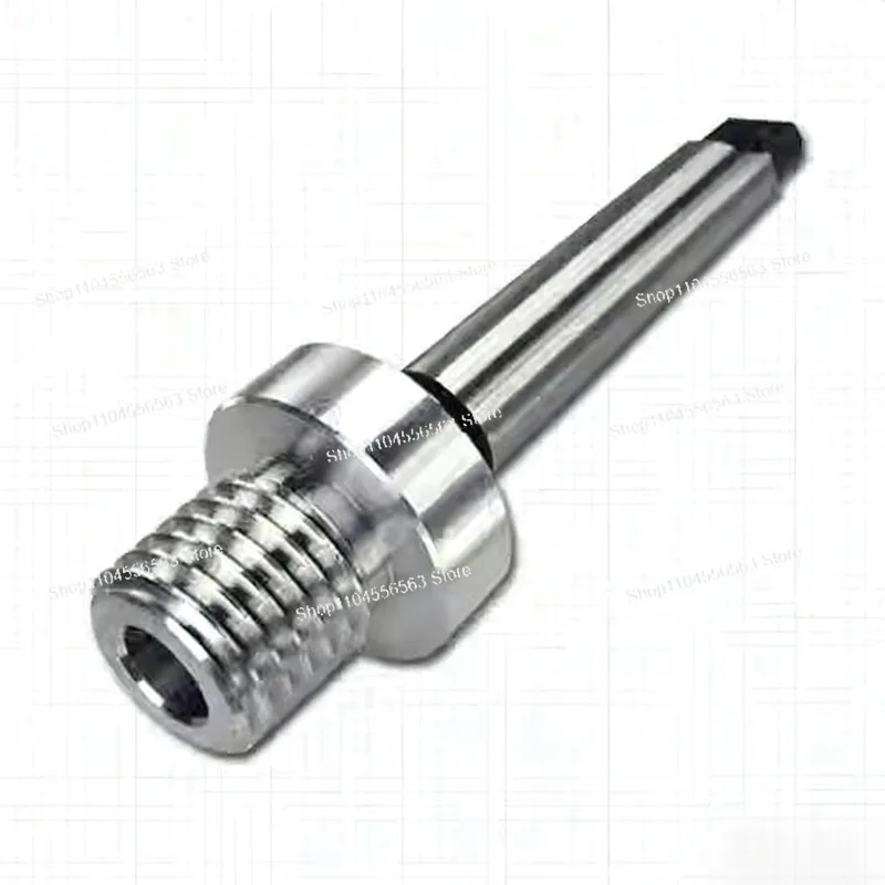 Conical hole, diameter 1 inch / 33 threads × 3.5 mm, used for the tailstock shaft of the lathe