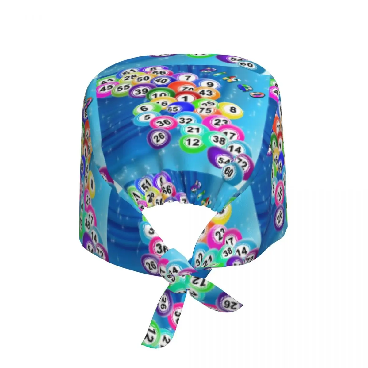 Bingo Balls Working Cap Surgical Hats Men Women Paper Game Operating Room Cap Nursing Cap Lab Works Hat