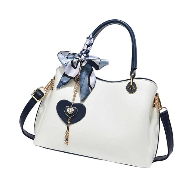 

E8FB PU Leather Shoulder Bag for Women Large Capacity Crossbody Bag Mother's Day Gift