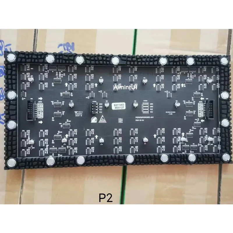 AiminRui High Resolution P2 Indoor 1/32 Scan 256*128mm / 128*64 Pixels 3in1 RGB SMD Full Color LED Display Flexible Panel Module