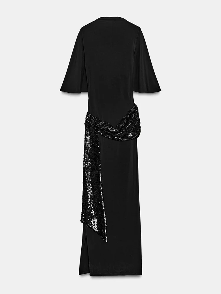 Invierno 2025 nueva Faion mujer Midi Dr Bead cinturón Ele falda traje de escenario tradicional Hanfu ropa de mujer