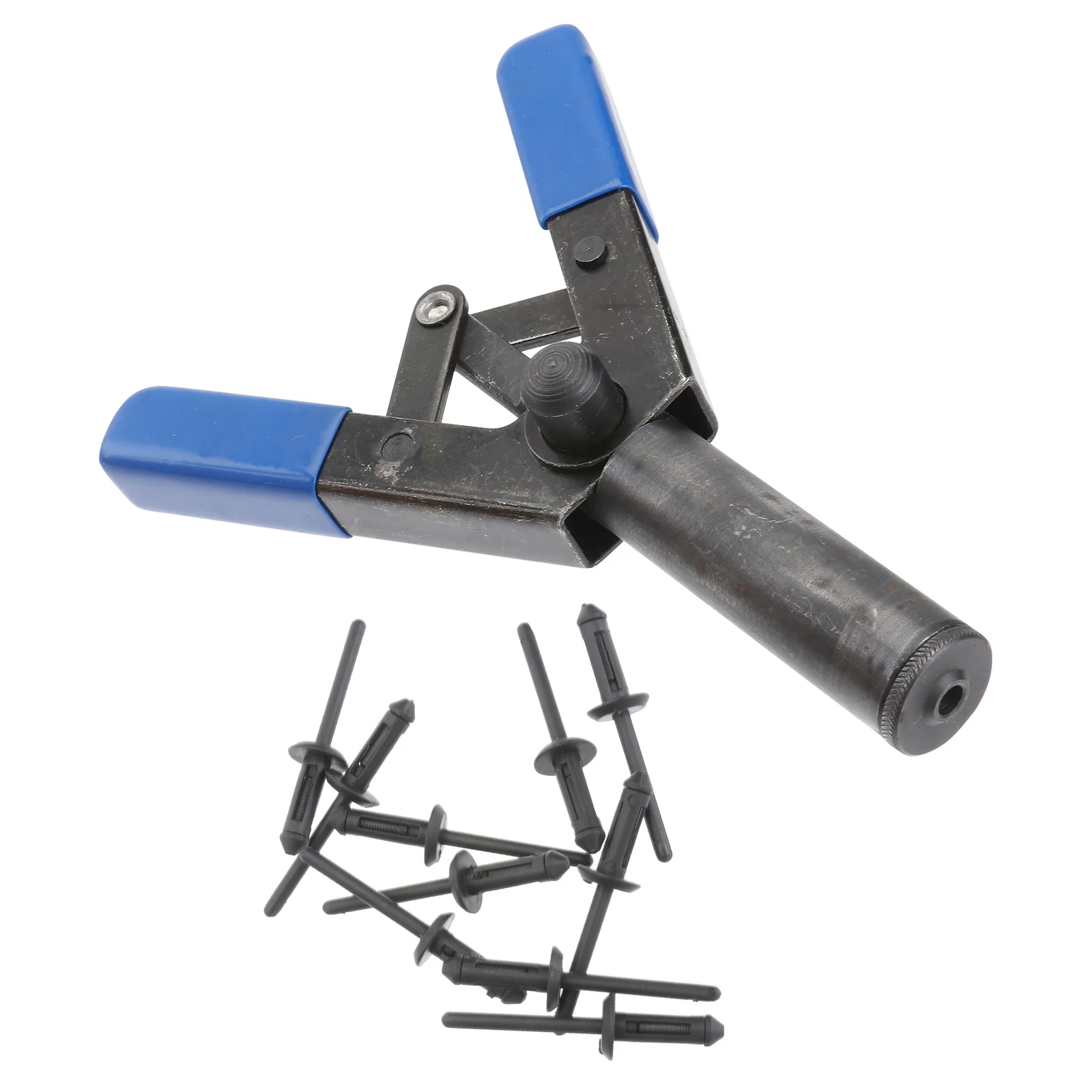 1 مجموعة المهنية آلة المبرشم الصغيرة الأسود الأساسية سحب أداة اليد استخدام السيارات تقليم ألواح الأبواب الربط 40 بولي المسامير #2