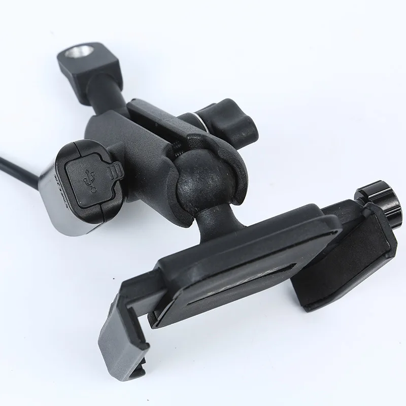 

Motorcycle aluminum alloy mobile phone holder with charging