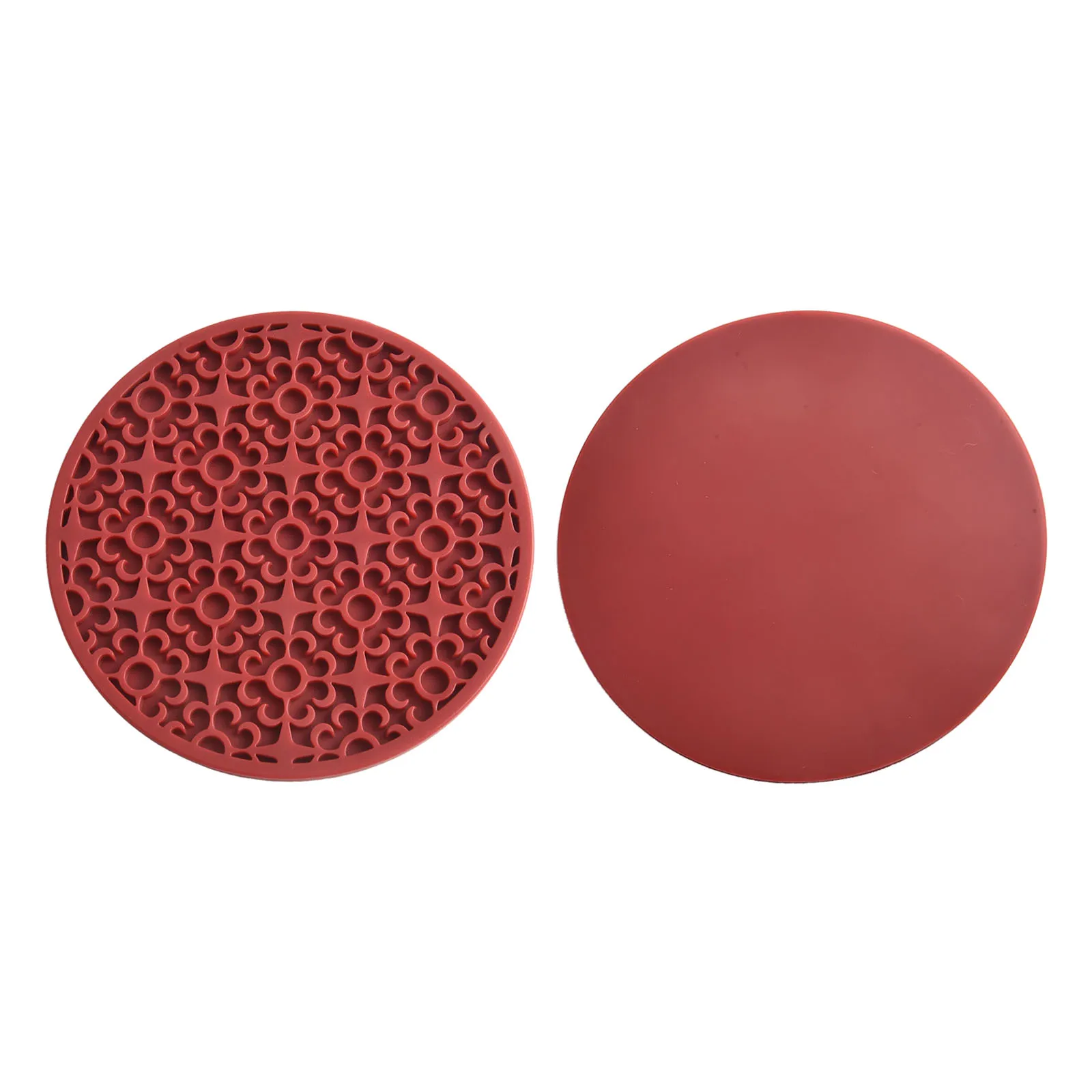 

Practical Exquisite High Quality Coasters Cup Mat New Non-Slip Silicone Mat Pad 10x10x0.4cm 8 Pack 8Pcs Coasters