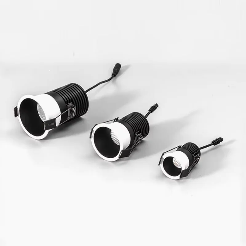 Faretti LED COB da incasso dimmerabili antiriflesso 7W 9W 12W 15W Lampade da soffitto a LED 110 ~ 240V Faretti a soffitto a LED Illuminazione per interni