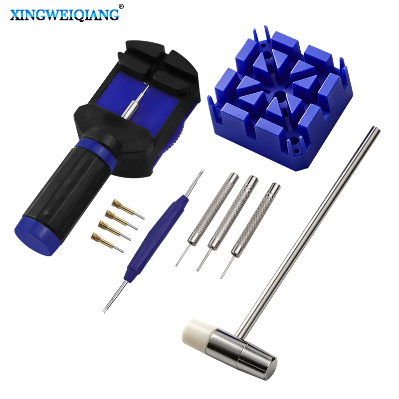 Kit d'outils professionnel amélioré pour le retrait des maillons de bracelet de montre, ajusteur de bracelet, outils de démontage, réparation et entretien