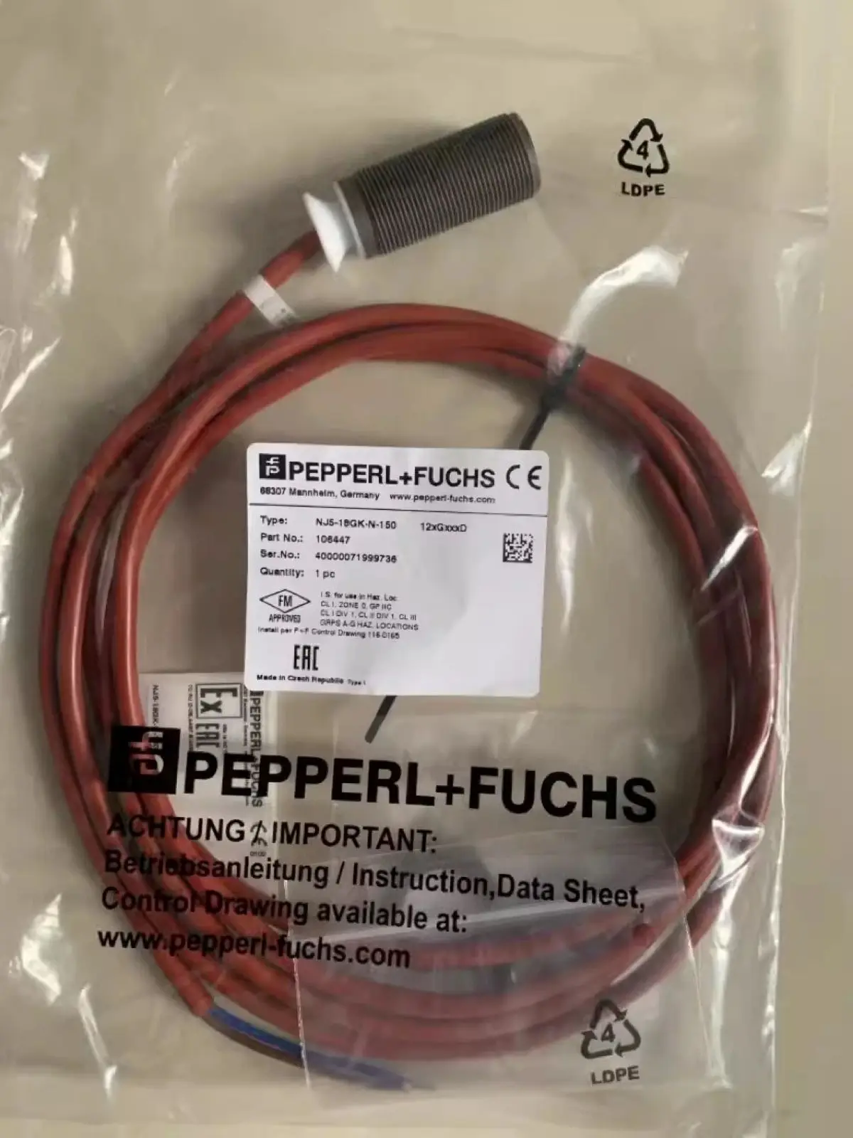 NJ5-18GK-N-150 Inductive sensor 106447