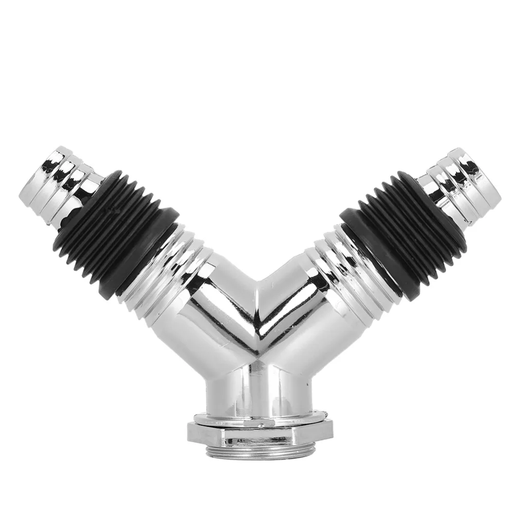 ABS Material Y Pipe Connector Backflow Preventer with Trap Seal Floor Drain Connector Y Shaped Waste Outlet Cover