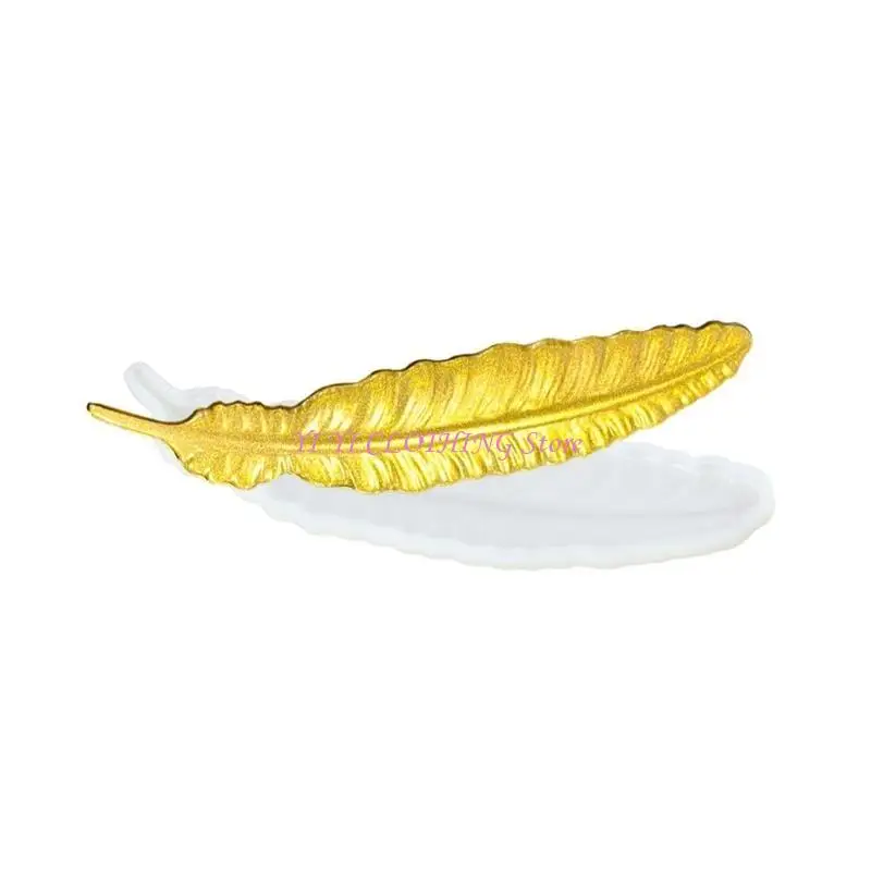 

N5KF гибкая силиконовая форма для закладок в форме пера DIY формы из смолы формы для изготовления ювелирных изделий подходят для