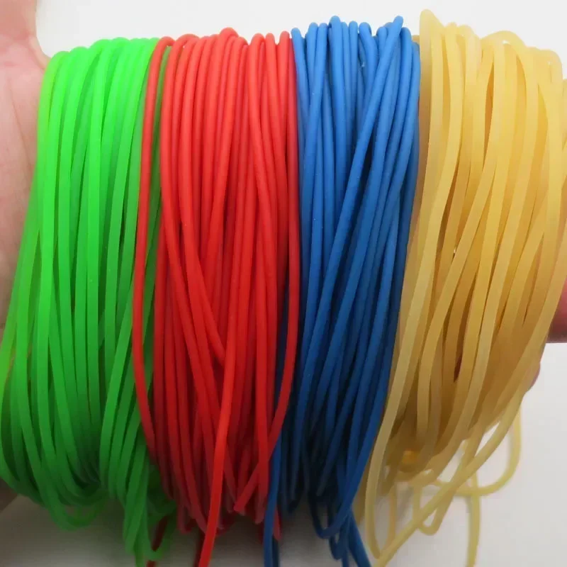 Diameter 2/3/4/5mm solid elastic rubber line rubber line for fishing traditional level round elastic rope tied line fish